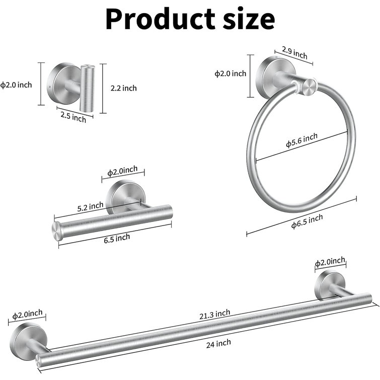 AURSK 10 - Piece Bathroom Hardware Set - Wayfair Canada